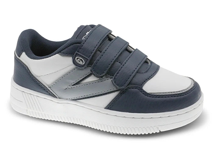 Beppi Casual shoe in synthetic leather Navy White Casual Shoe