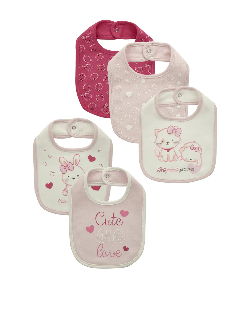 Prenatal Pack of 5 interlock bibs Bib