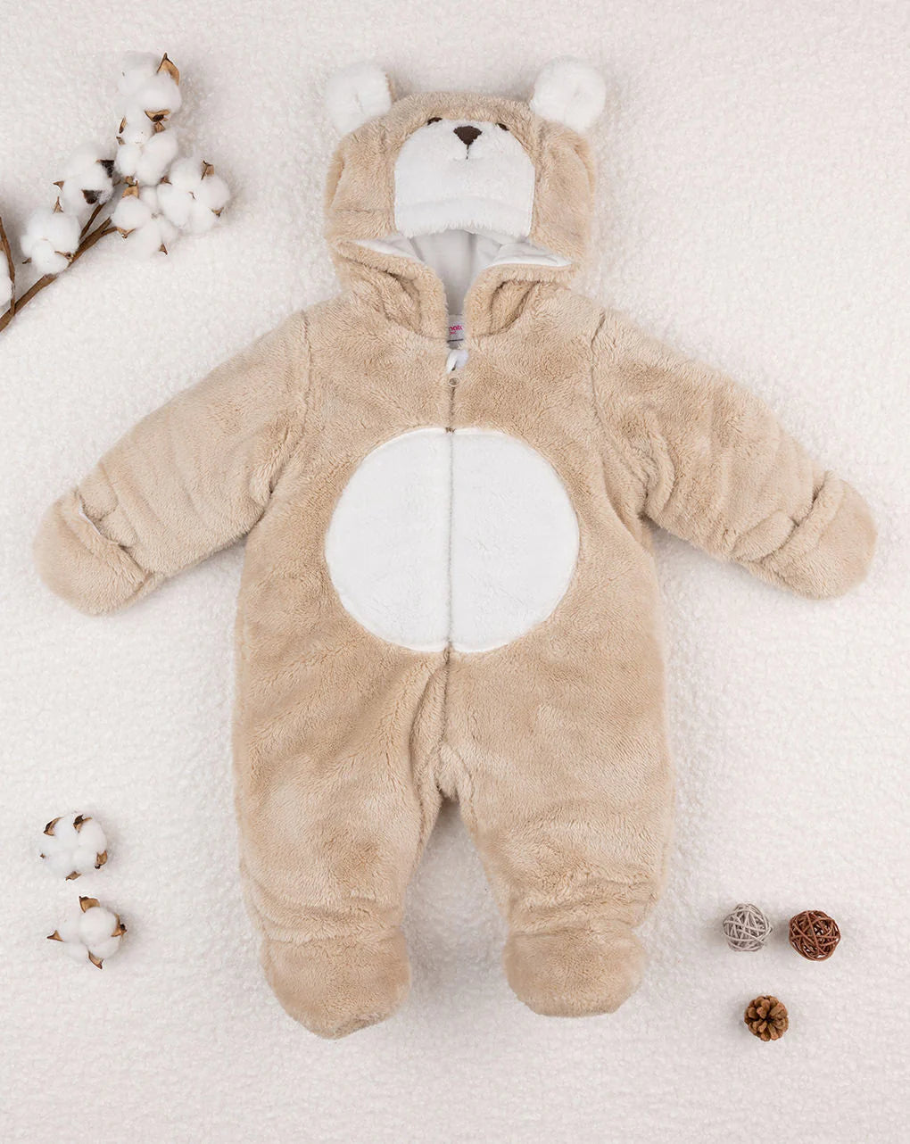 Prenatal Faux fur snowsuit for kids Overall
