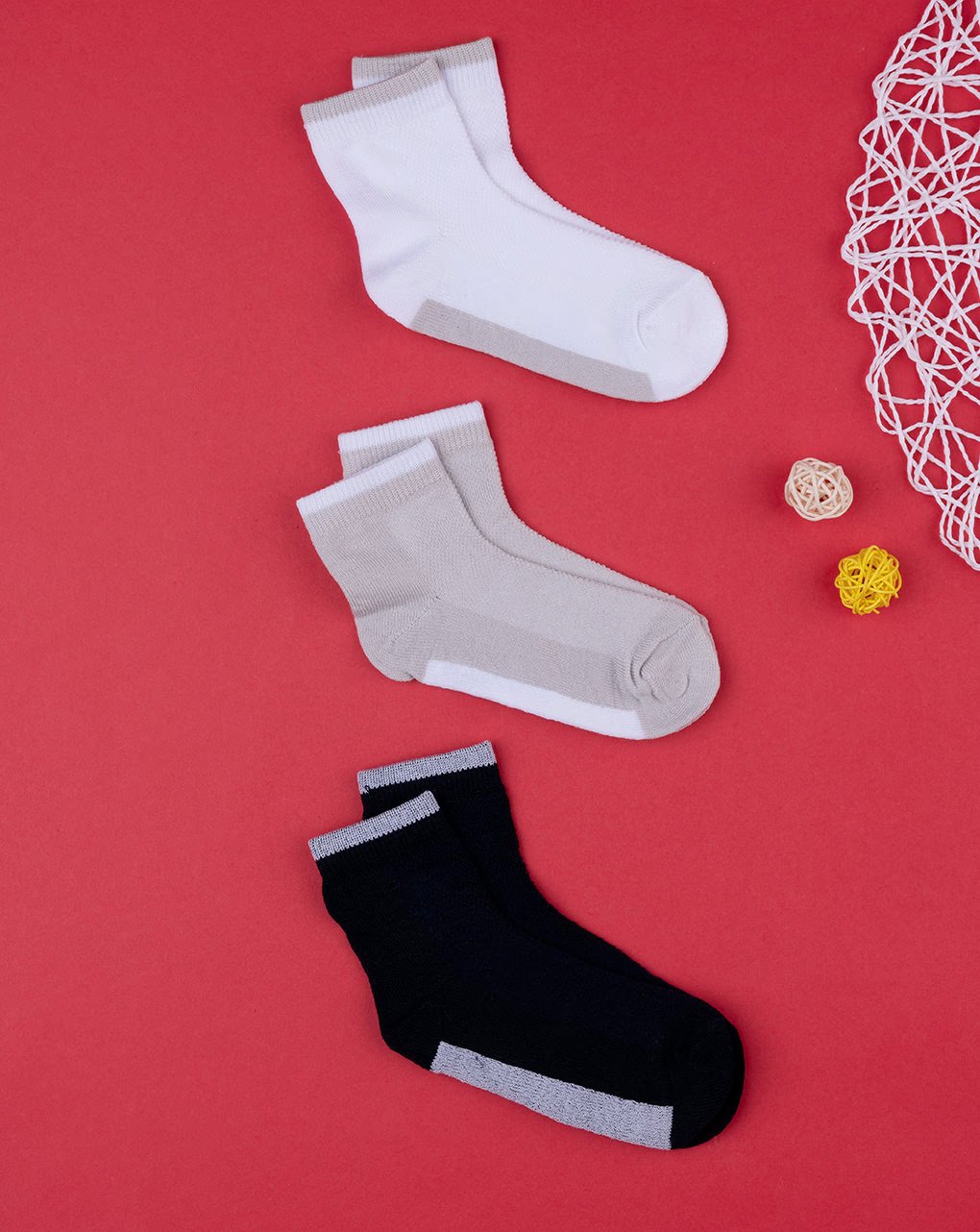 Prenatal Pack of 3 Plain Short Socks For Children | Prenatal, Babies, Nusring, Cybex, Avent Socks
