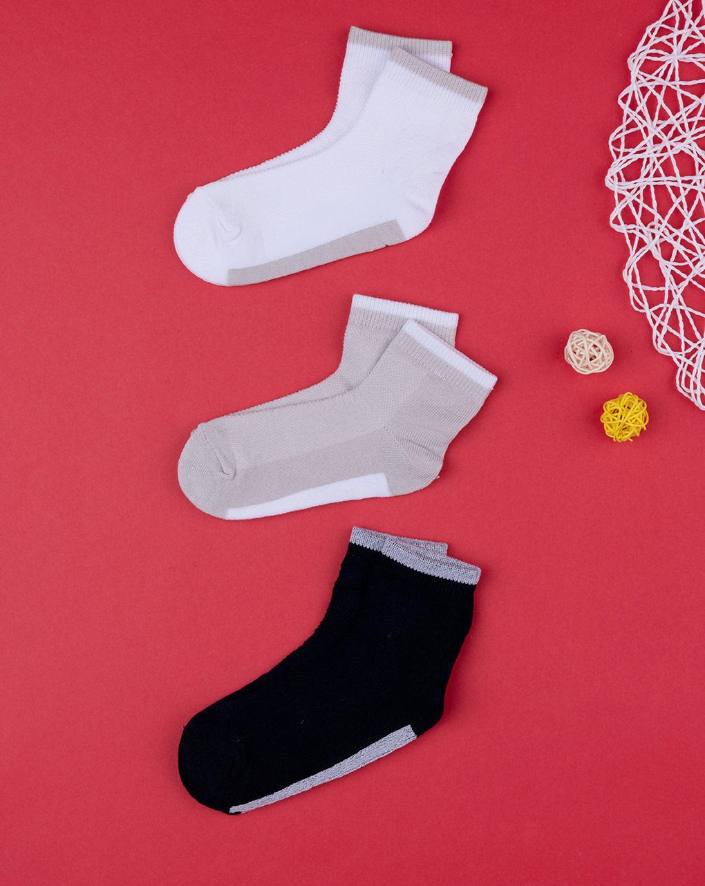 Prenatal Pack of 3 Plain Short Socks For Children | Prenatal, Babies, Nusring, Cybex, Avent Socks