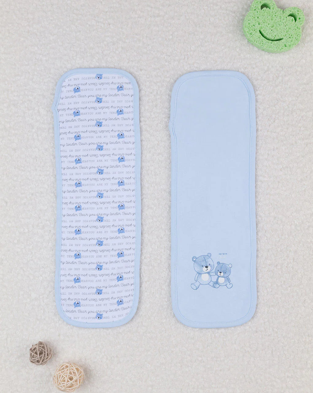 Prenatal Anti-regurgitation wipe Light Blue Bib