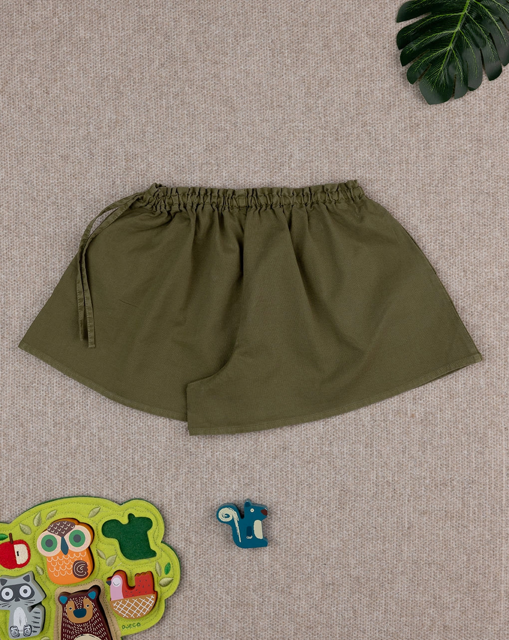 Prenatal Green baby shorts With Floral Short