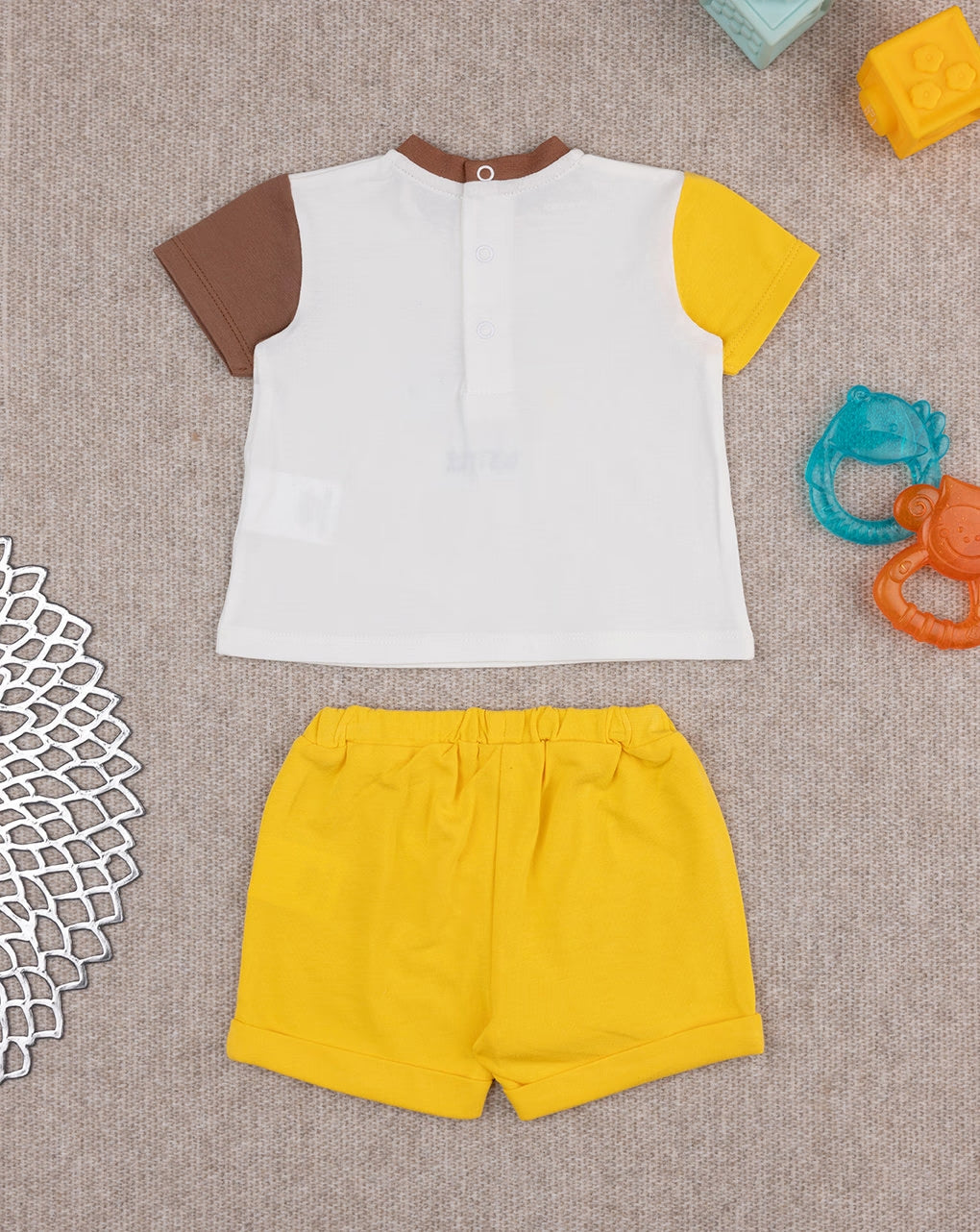 Prenatal Yellow elephant baby set Outfit Set