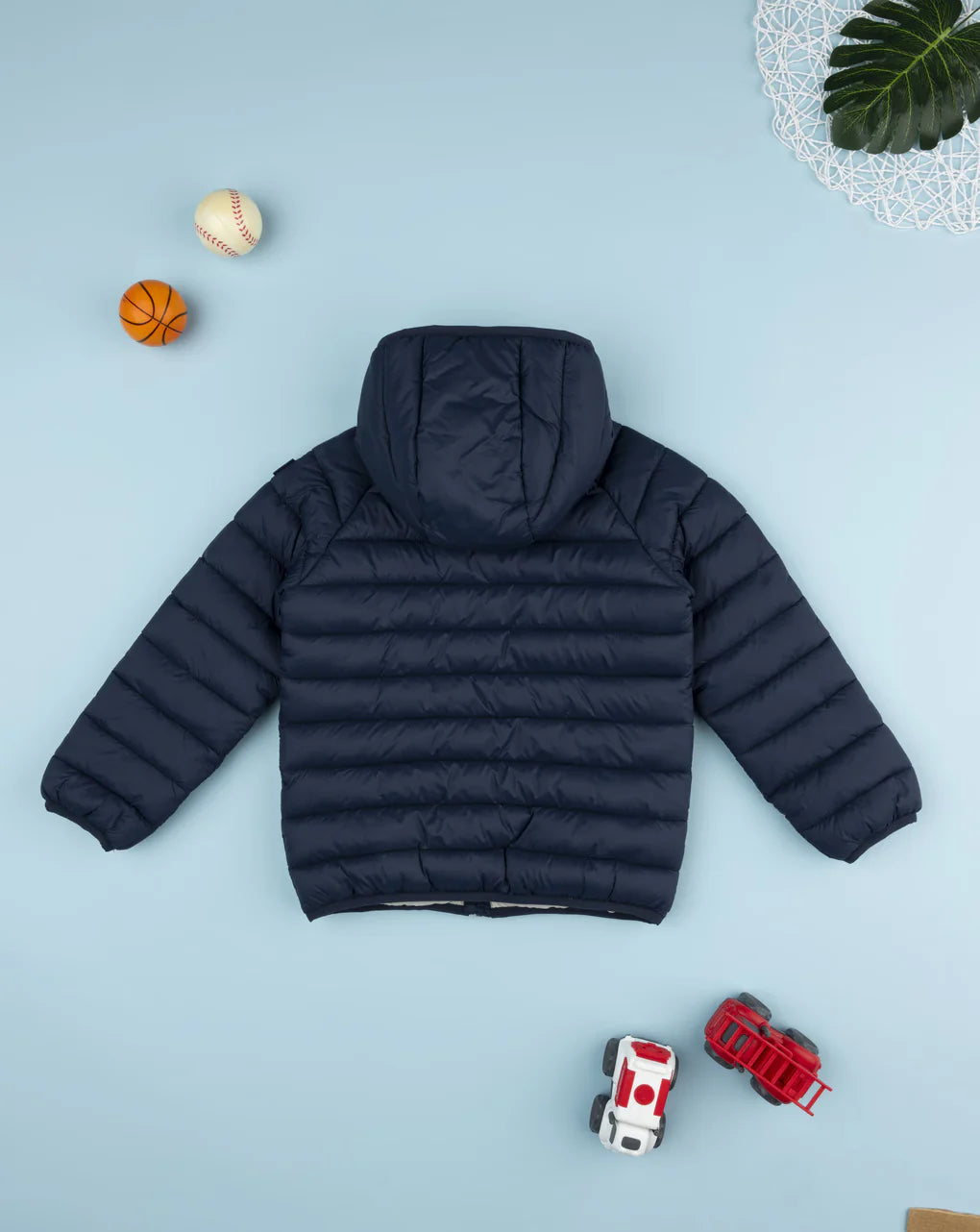 Prenatal Blue children's jacket made of recycled material Hooded Jacket
