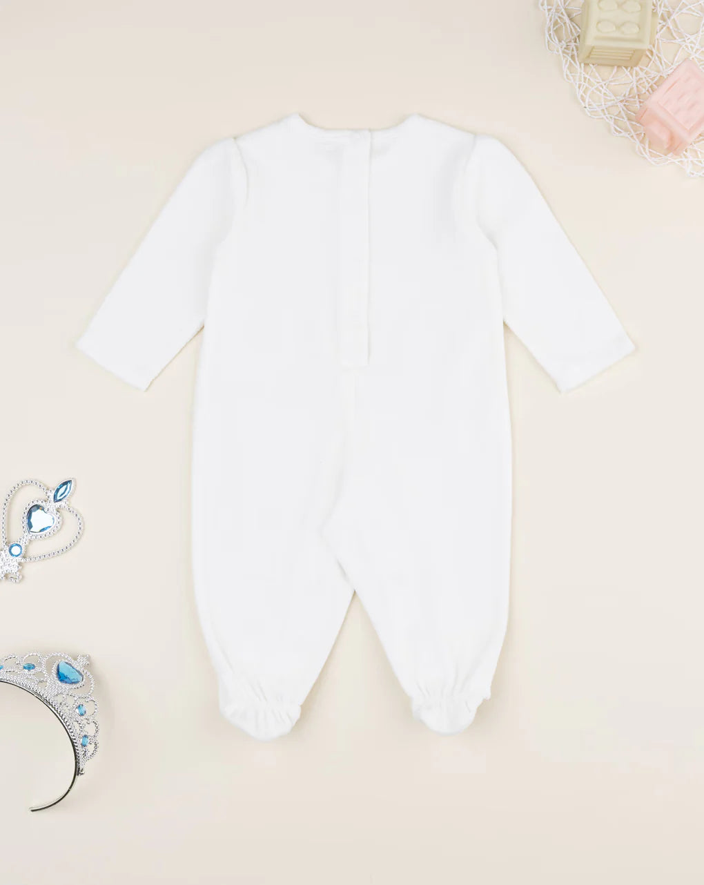 Prenatal White unicorn baby onesie Overall