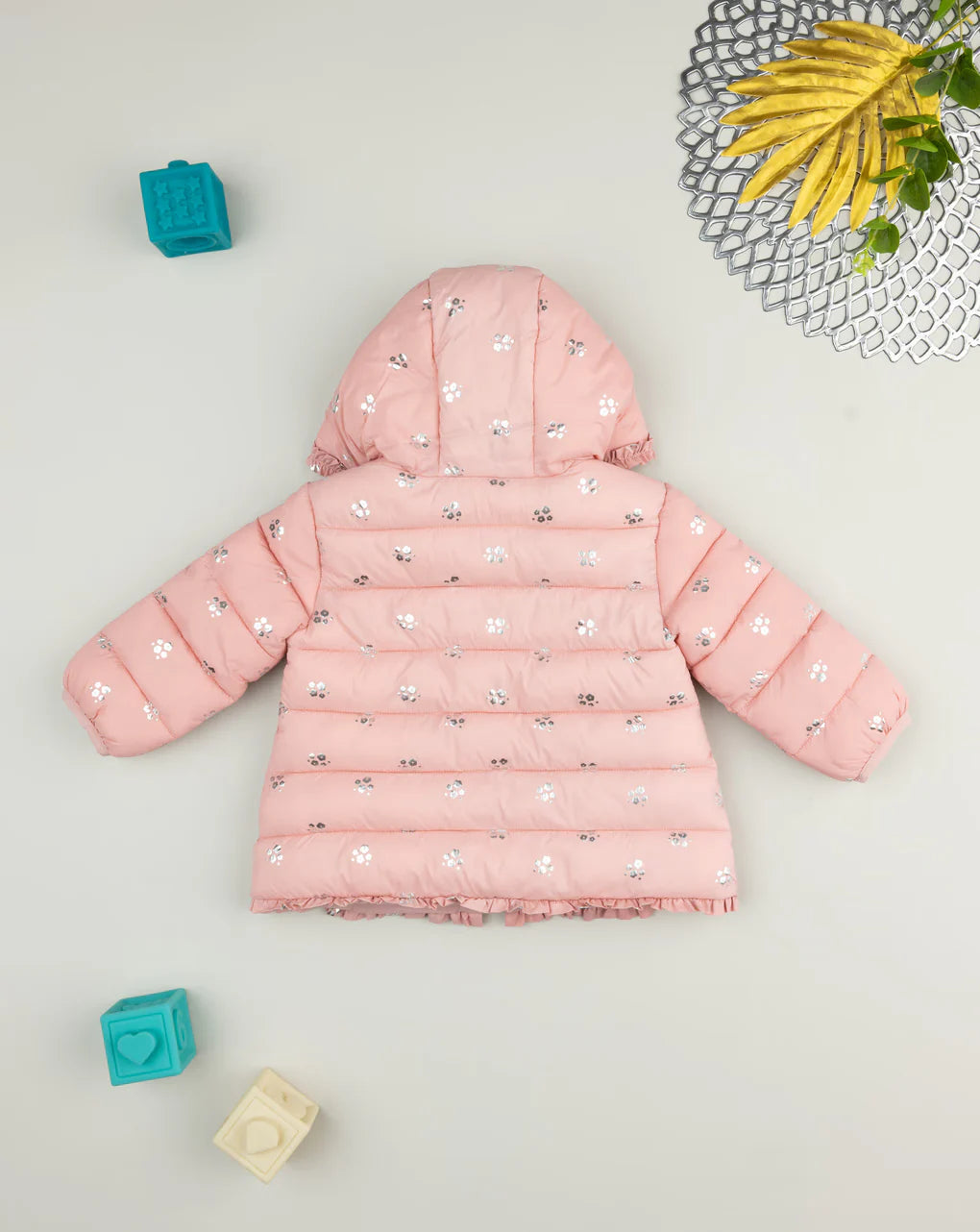 Prenatal Pink jacket for girls with allover Light Jacket