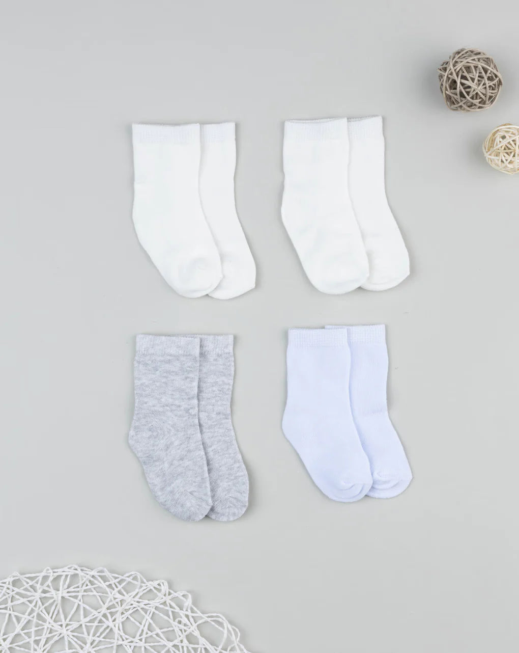 Prenatal Pack of 4 multicolored baby socks Sock