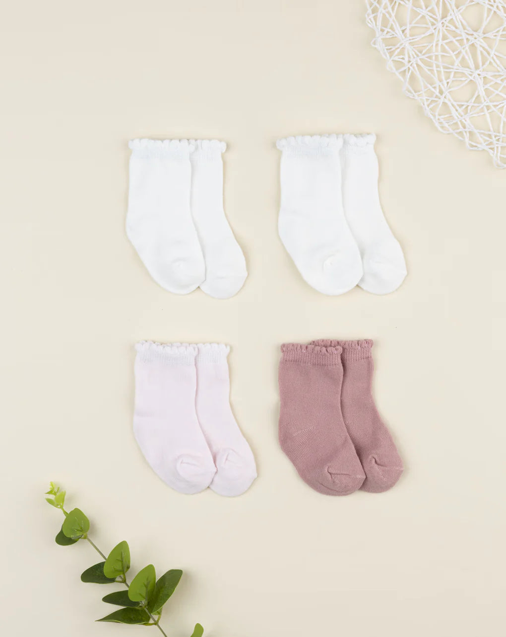 Prenatal Pack of 4 multicolored girls' socks Sock