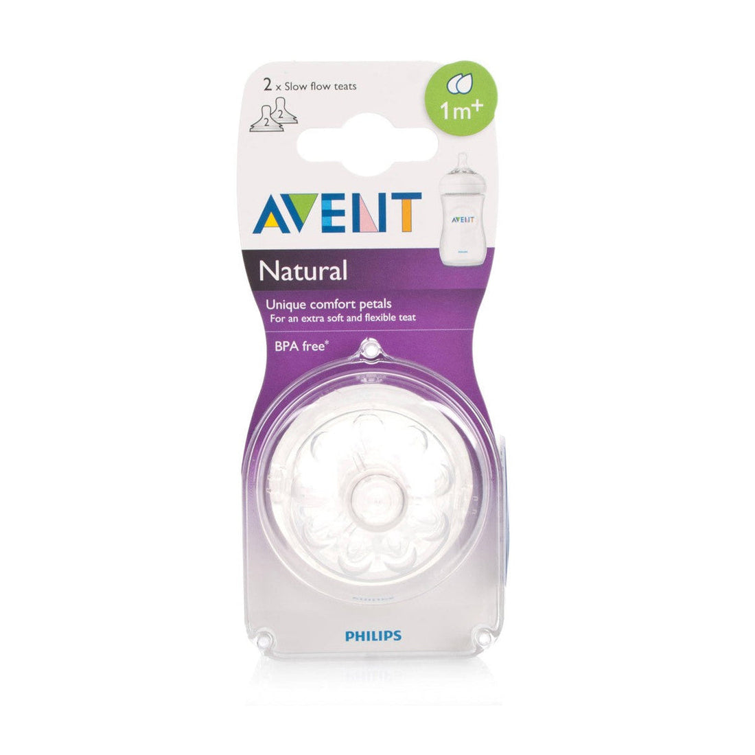 Avent Natural 2 teat with Assorted Flow 1m+ | Prenatal, Babies, Nusring, Cybex, Avent Bottle Teat