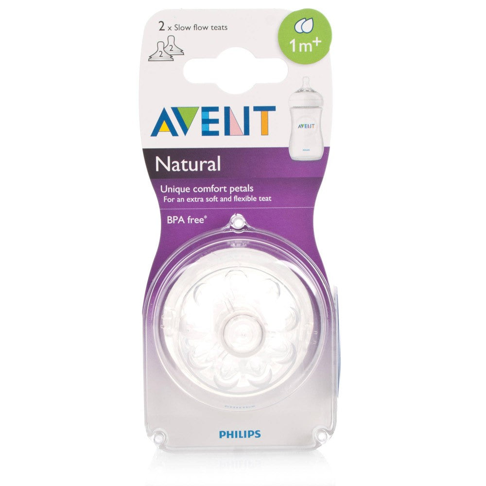 Avent Natural 2 teat with Assorted Flow 1m+ | Prenatal, Babies, Nusring, Cybex, Avent Bottle Teat