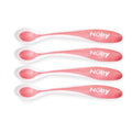 Nuby Patented hot safe spoon - Pack of 4 - Assorted | Prenatal, Babies, Nusring, Cybex, Avent Spoon