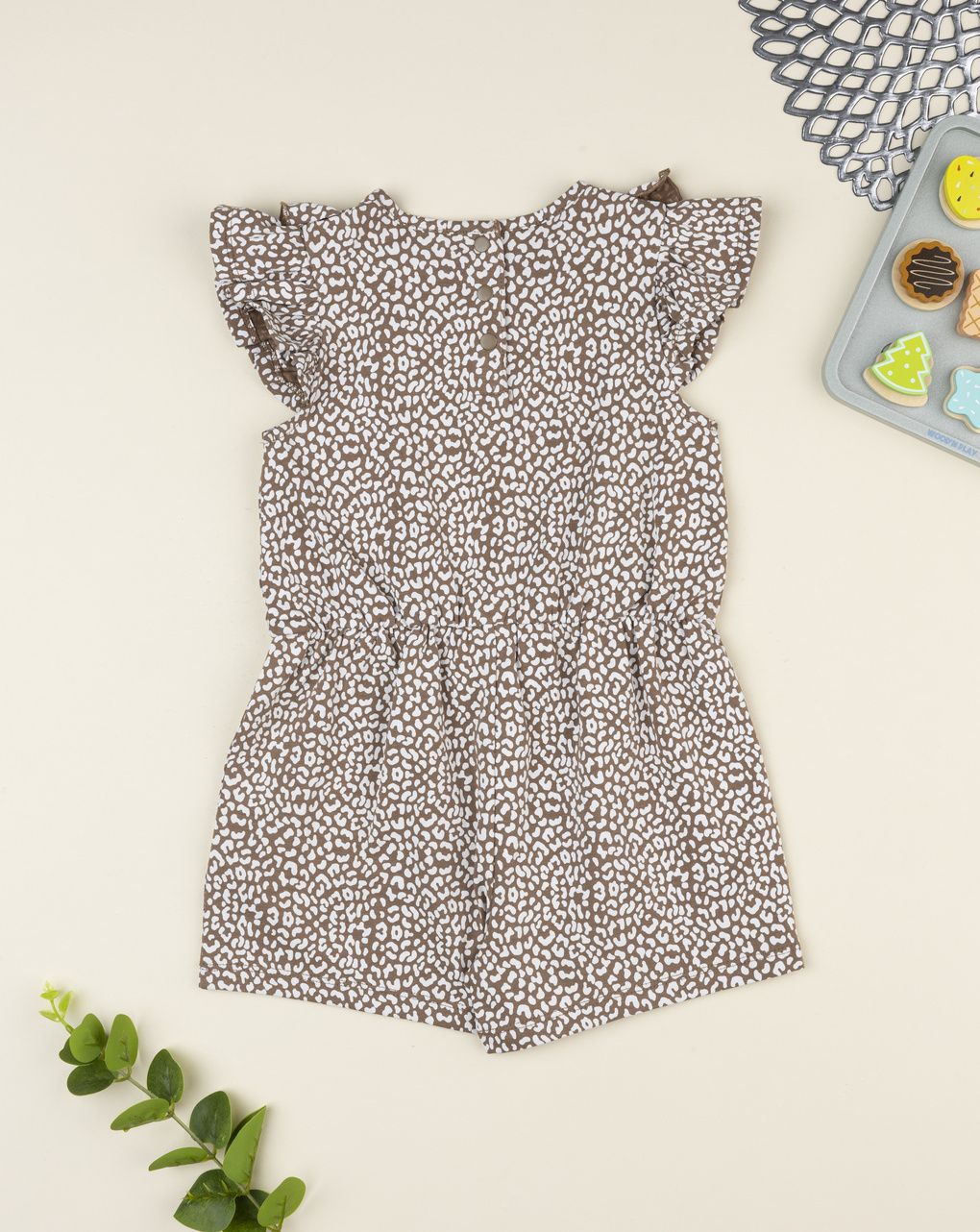 Prenatal Animal-print onesie for baby girl
