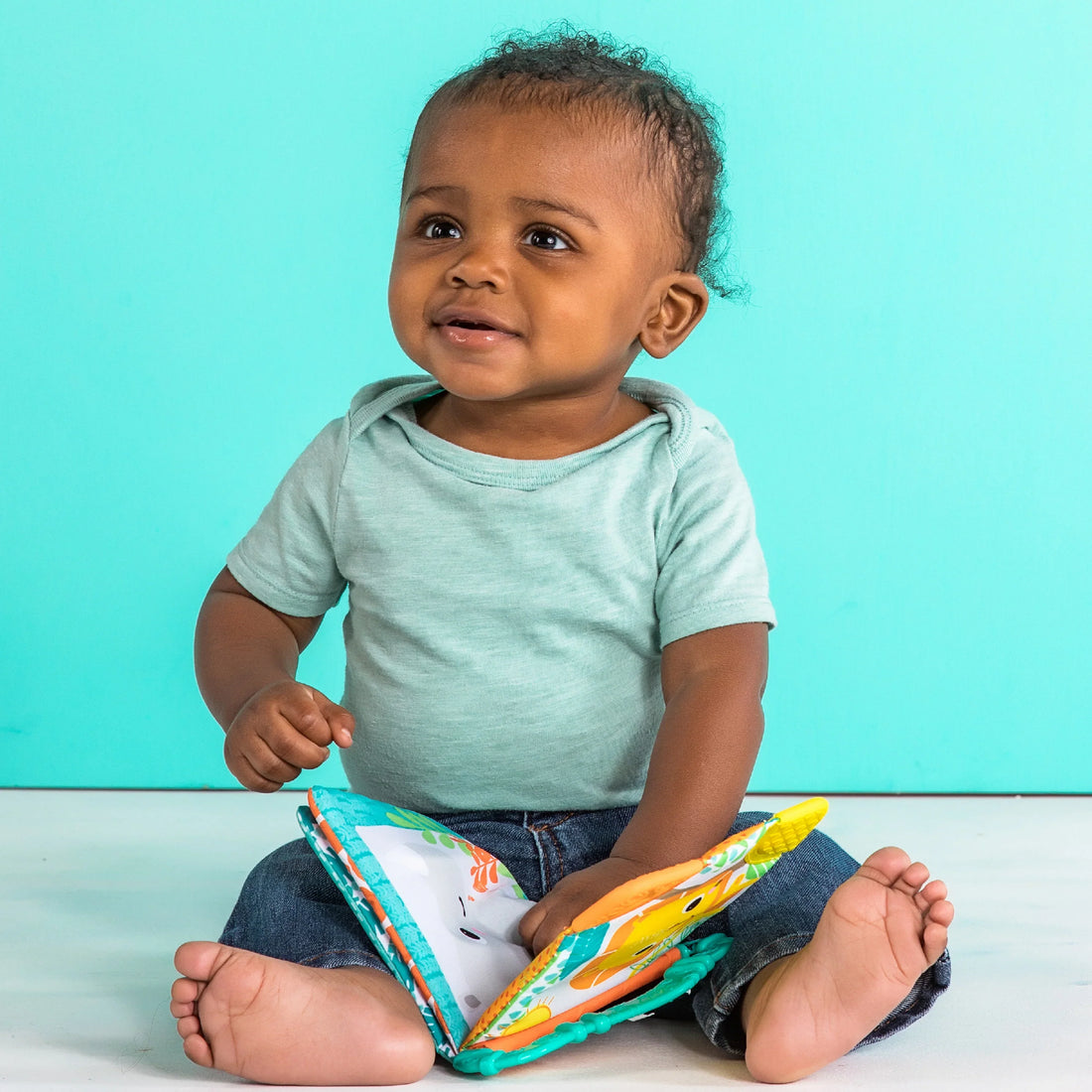 Bright Starts Teether & Read Soft Book Toy Learning Book
