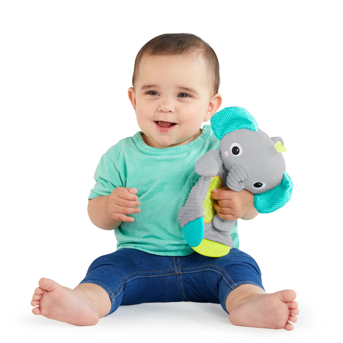 Bright Starts Snuggle & Teethe Plush Teether Toy, Assortment Teether Plush