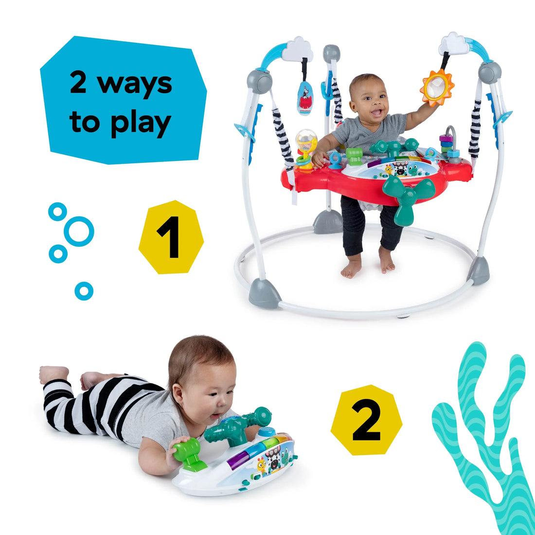 Baby Einstein Ocean Explorers Airplane Adventure 2-in-1 Activity Jumper, Ages 6m+ Jumper