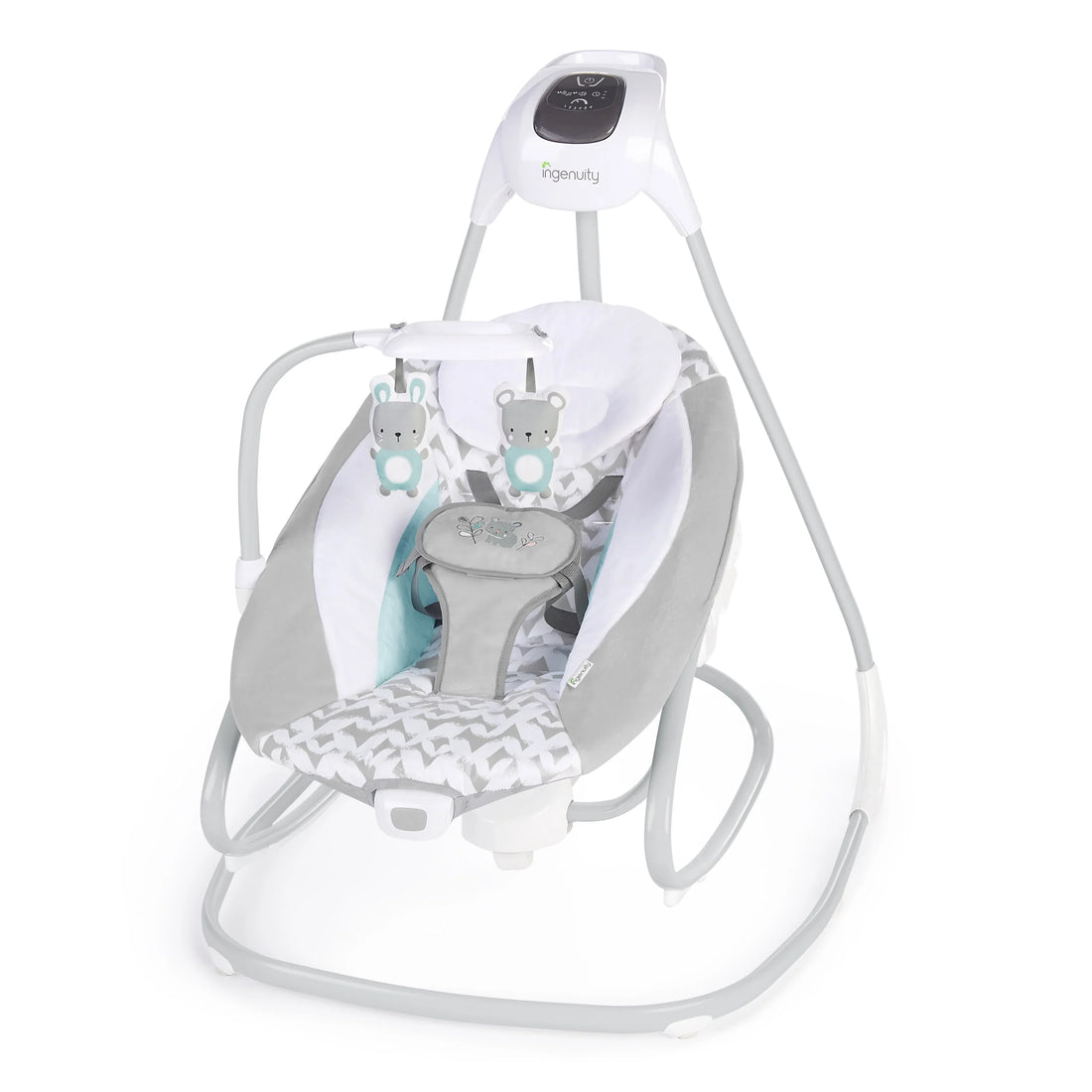 Ingenuity 2-in-1 Multi-Direction Compact Vibrating Baby Swing & Rocker Swing