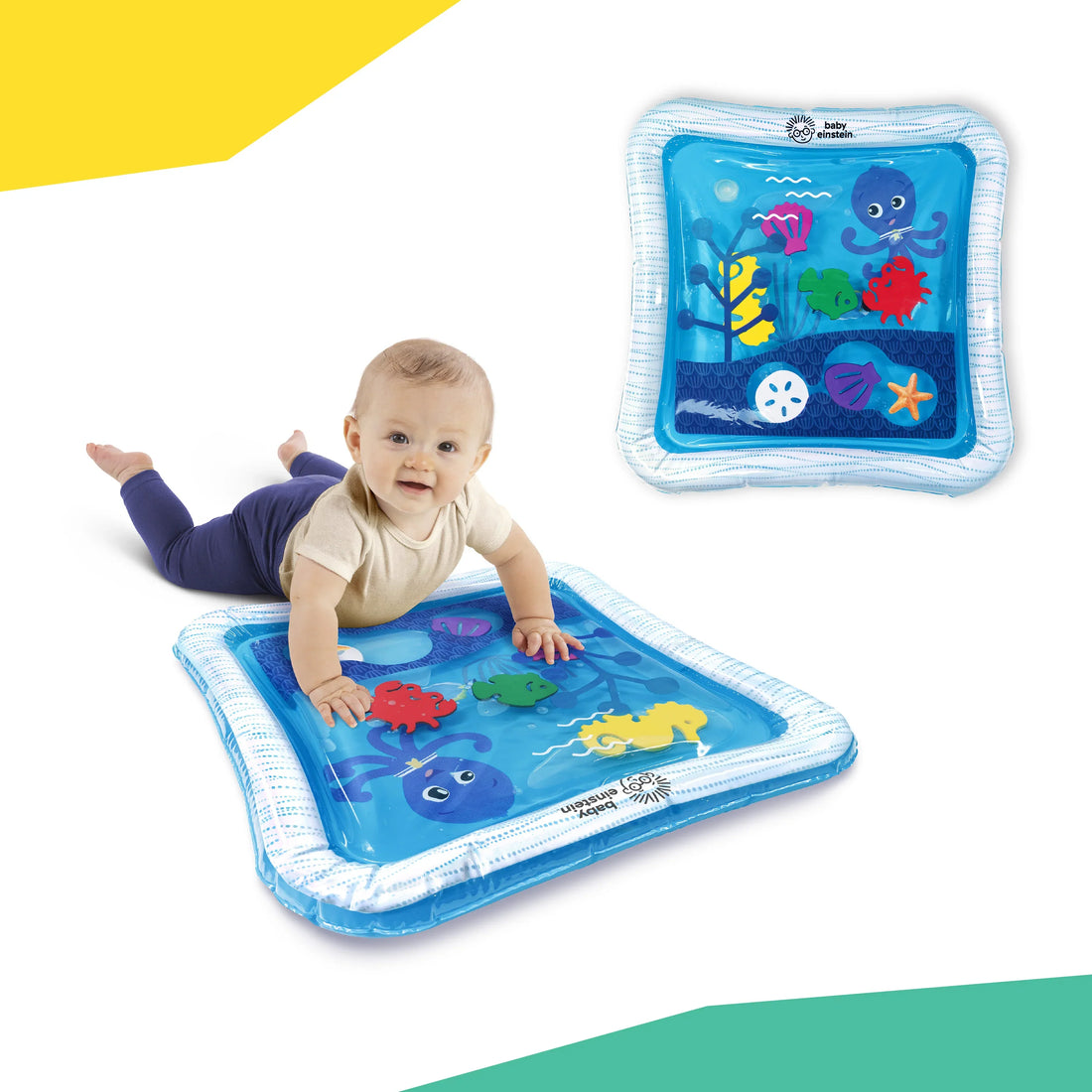 Baby Einstein Opus's Ocean of Discovery Water Play Mat Tummy Time Sensory Toy Water Mat