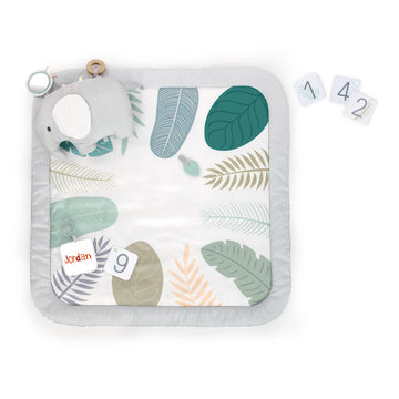 Ingenuity Sprout Spot Baby Milestone Play Mat Tummy Time Gym Play Gym