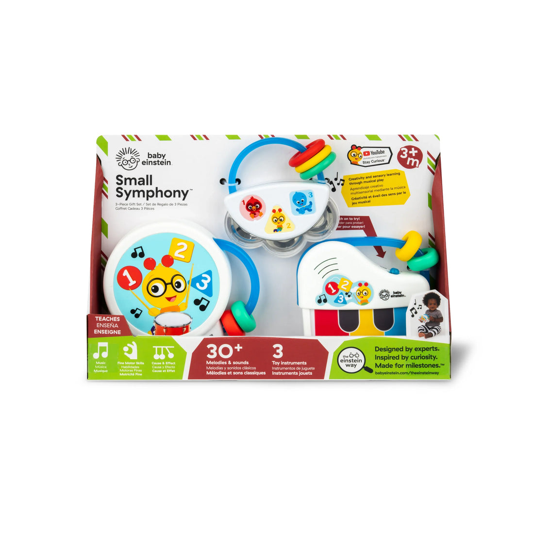 Baby Einstein Small Symphony 3-Piece Musical Toy Set, Ages 3m+ Musical Toy