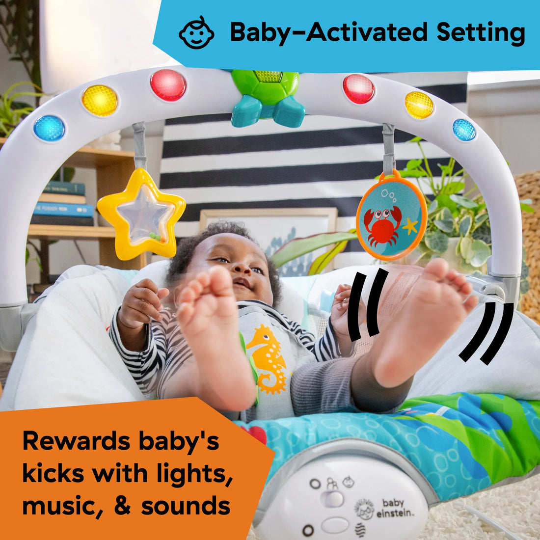 Baby Einstein Kick to it Neptune Musical Bouncer Bouncer
