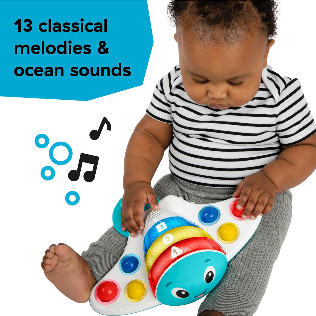 Baby Einstein Ocean Explorers Pop & Explore Stingray Popper Toy Musical Toy