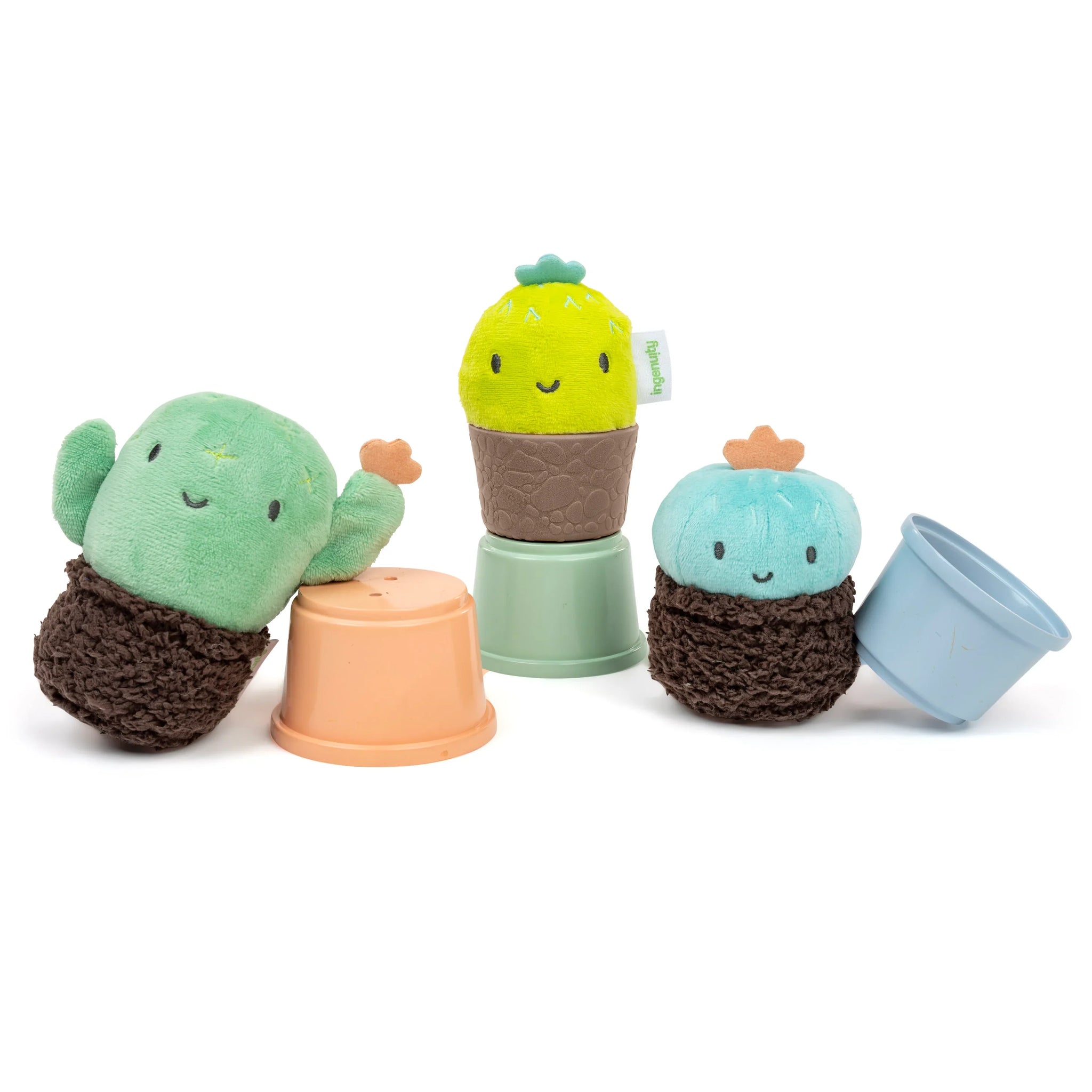 Ingenuity Calm Springs Nesting Rattles, Unisex Rattle