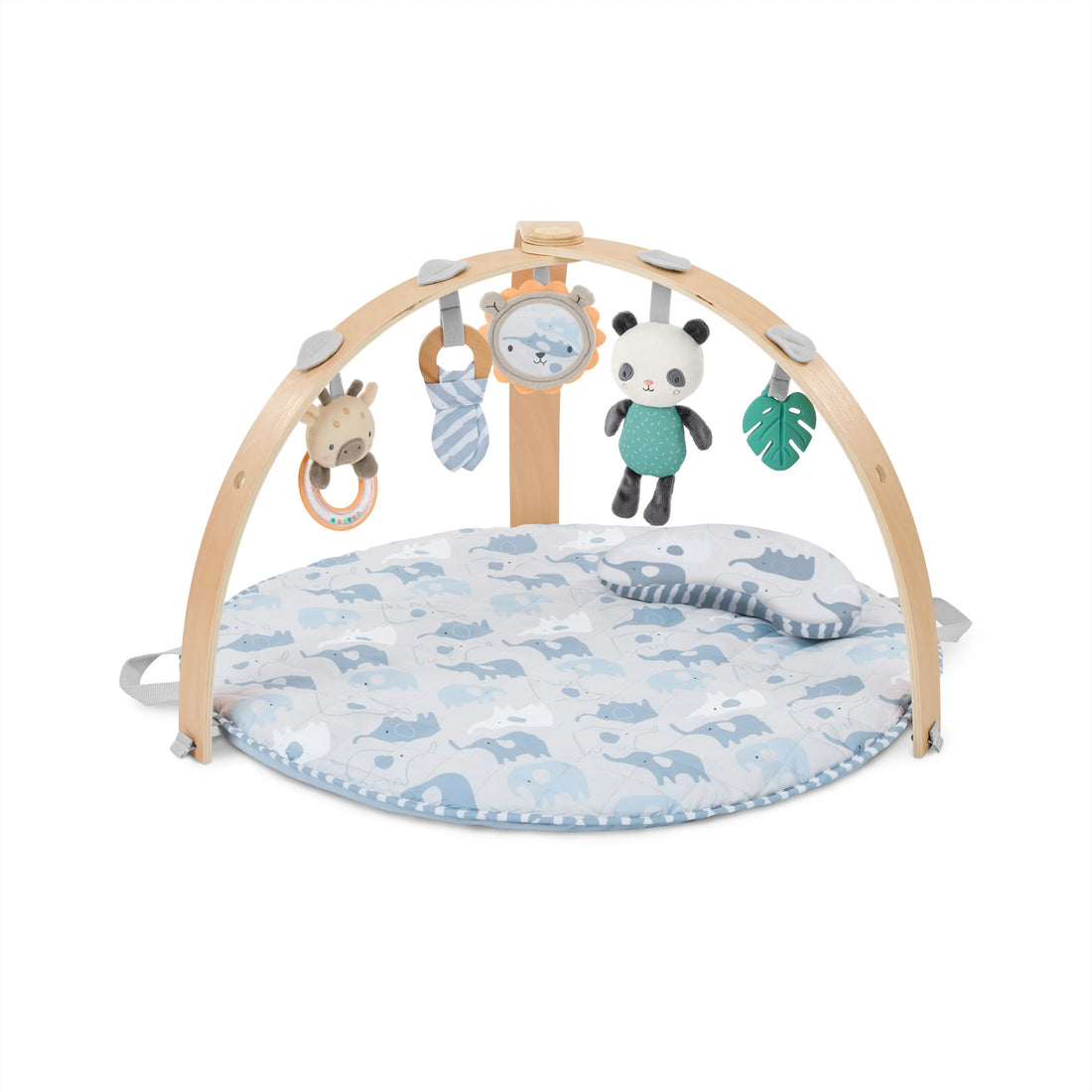 Ingenuity  Cozy Spot Duvet Activity Gym with Self-Storage - Elephant March