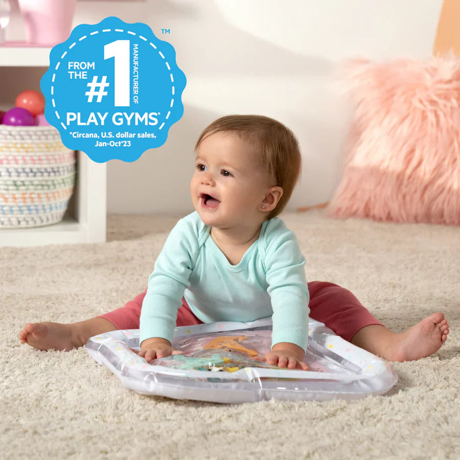 Bright Starts Disney Princess Royal Splash Water Mat, Newborn Baby Play Mat Water Mat