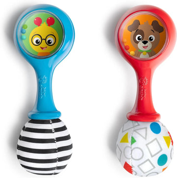 Baby Einstein Shake & Groove Toy Maracas for Baby, Instrument Toy Baby Rattle with Soft Ends Rattle