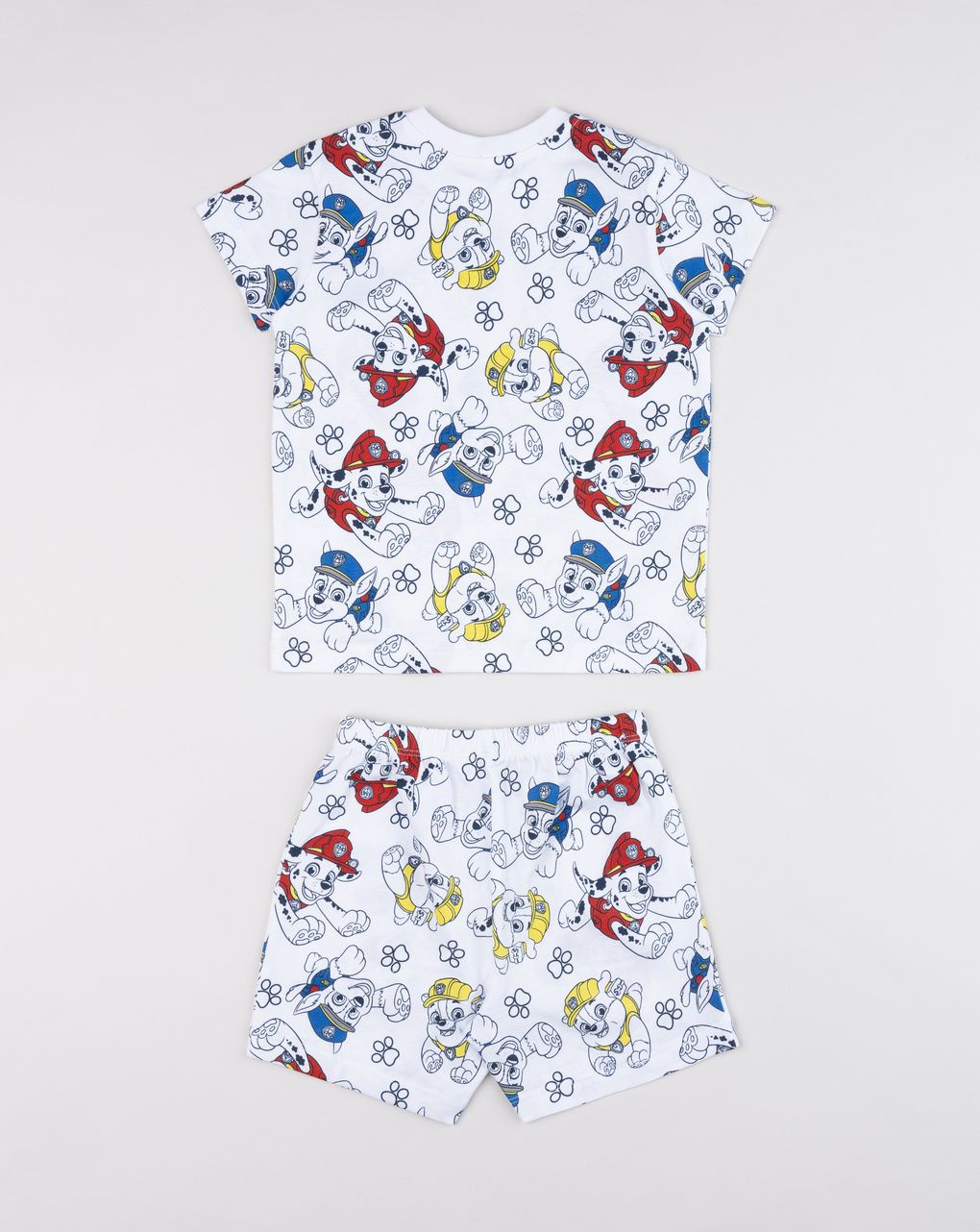 Prenatal White Paw Patrol short pajamas for boys