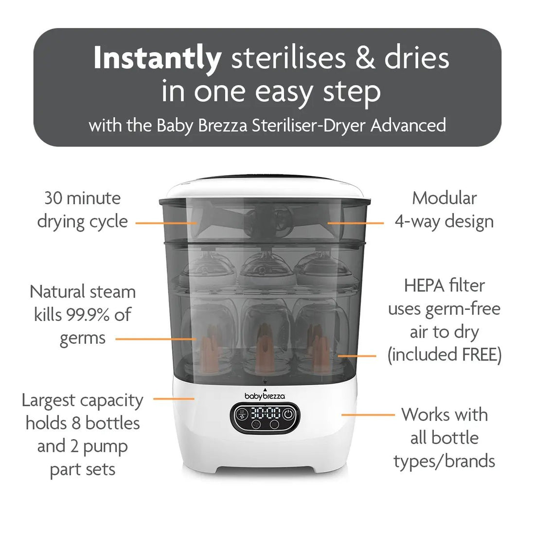 Baby Brezza Steriliser Dryer Advanced | Prenatal, Babies, Nusring, Cybex, Avent Sterilizer