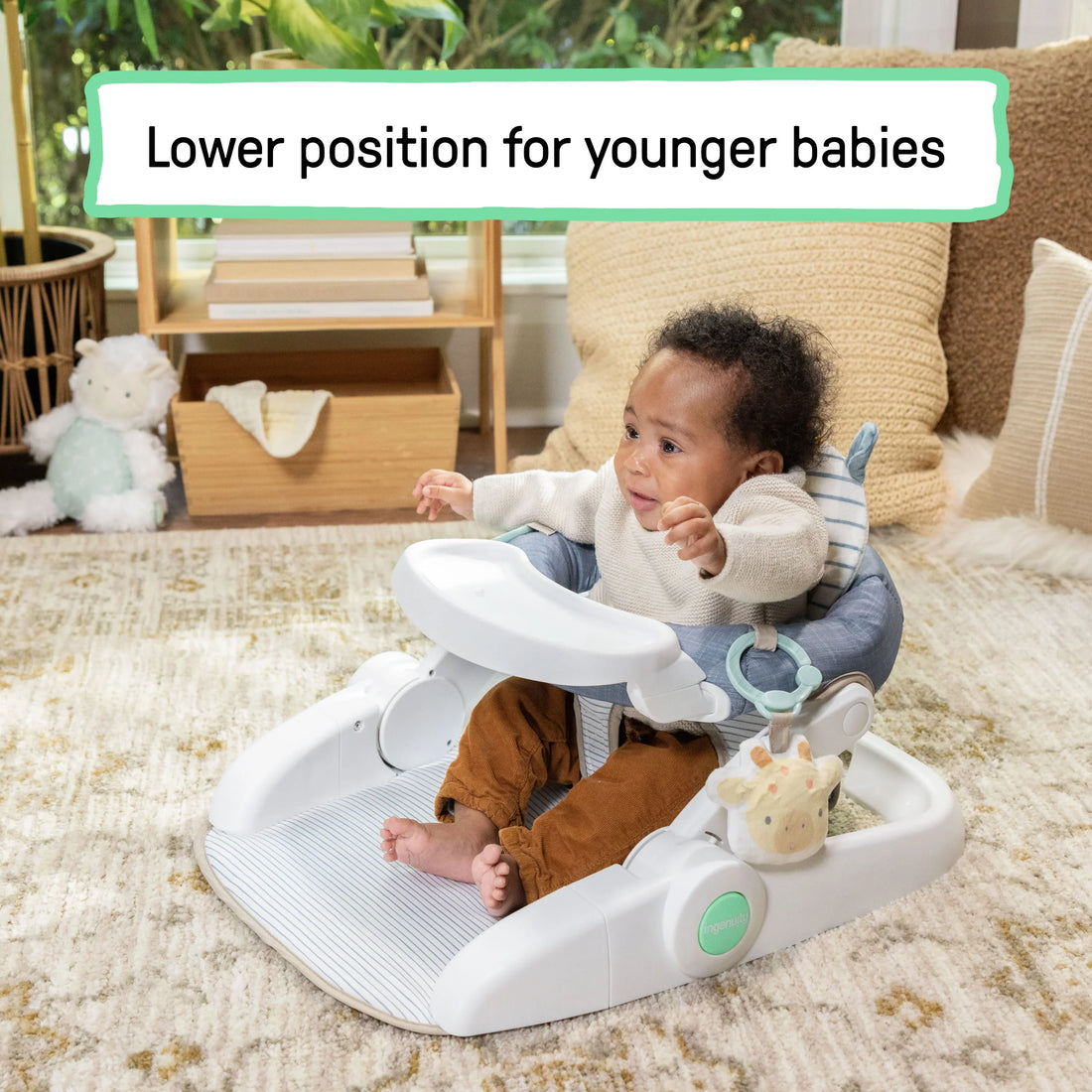 Ingenuity Prop Spot Learn-to-Sit Floor Seat - Casi Booster Seat