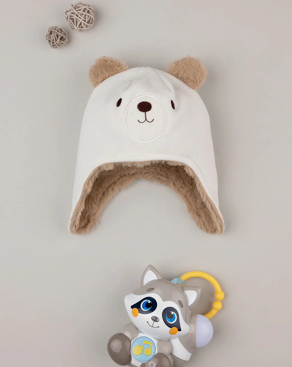 Prenatal Baby's "Teddy" fleece hat Hats, Caps & Mitten, clothing, AW25 P2