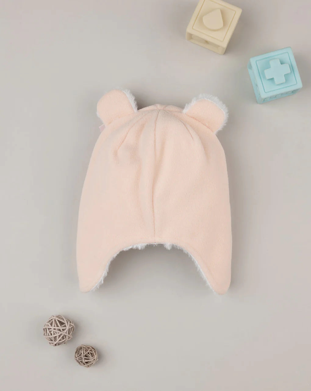 Prenatal Baby girl's "teddy" fleece hat Hats, Caps & Mitten, clothing, AW25 P2
