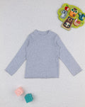 Prenatal Gray ribbed turtleneck sweater for girls Sweater