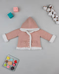 Prenatal Pink hooded cardigan for girls  Cardigan
