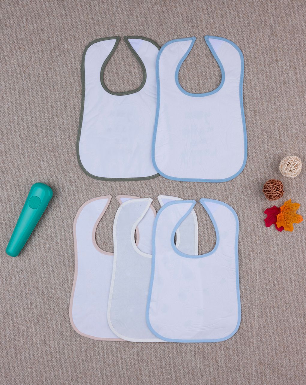 Prenatal Pack of 5 Large Laminated Bib