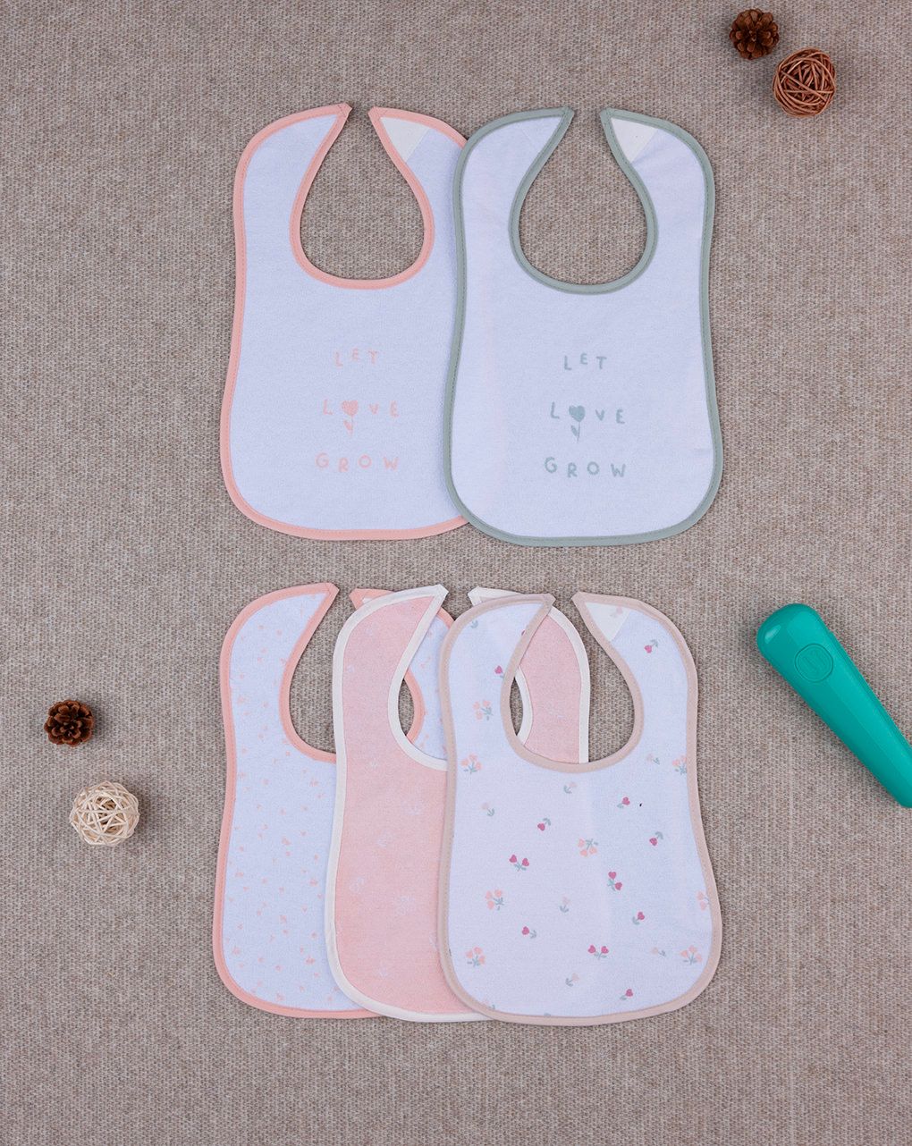 Prenatal Pack of 5 Terry Bib