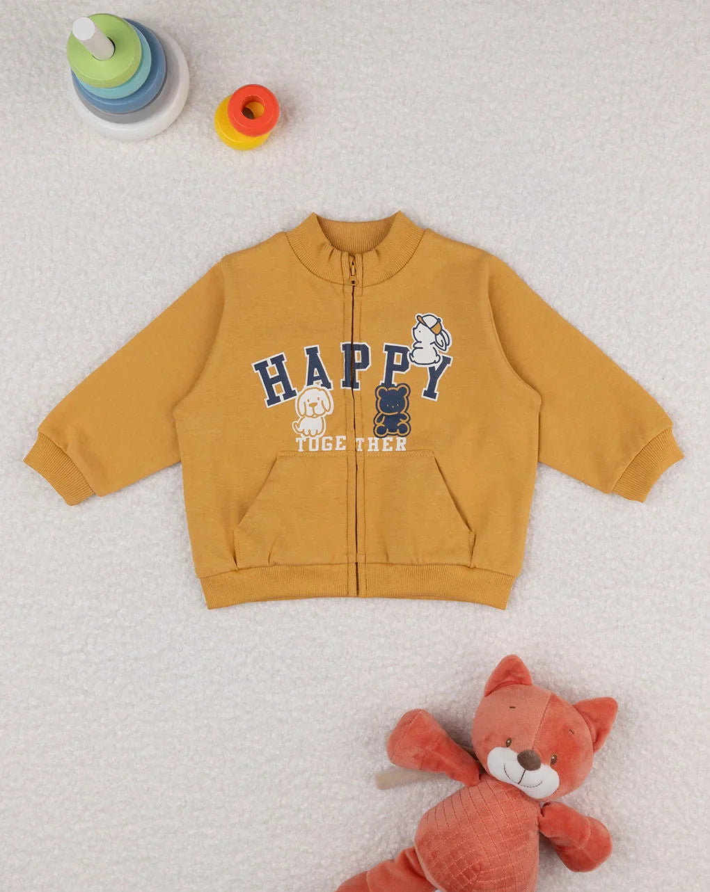 Prenatal Happy yellow baby sweatshirt Sweater