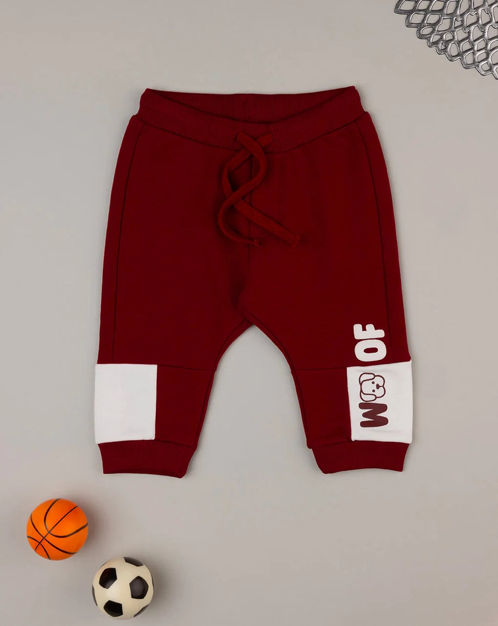 Prenatal Fleece Trousers Dog Bordeau Sweatpant