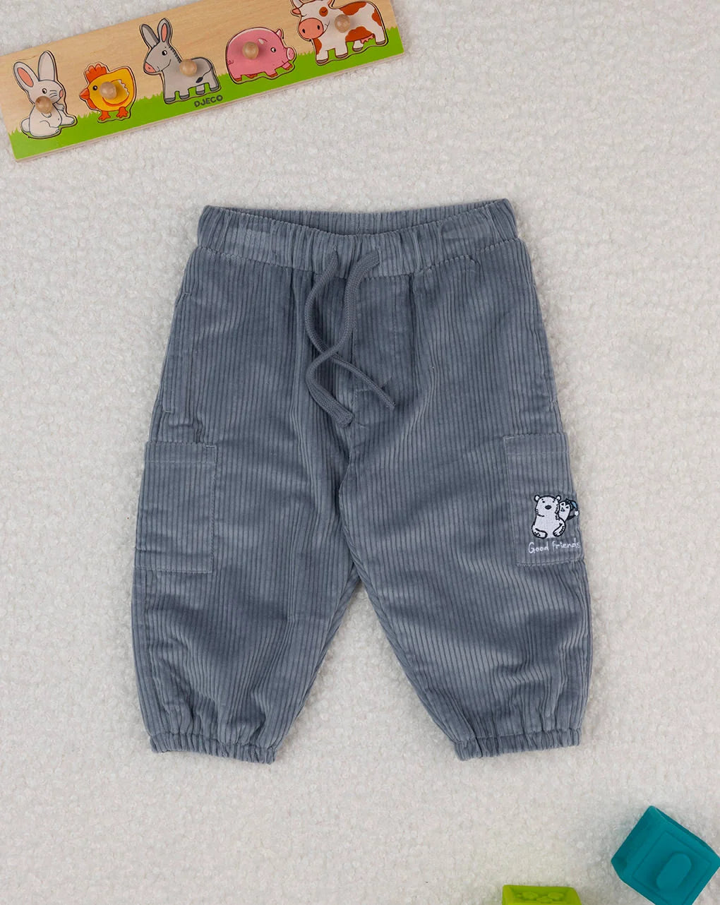 Prenatal Blue velvet trousers for children Trouser