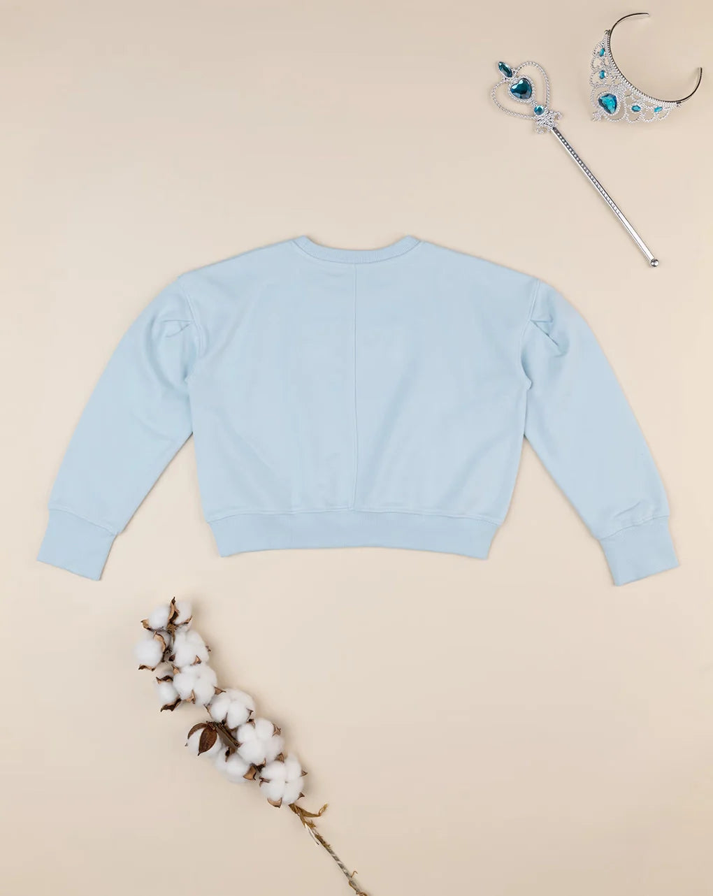 Prenatal Light blue sweatshirt with sponge embroidery Sweater