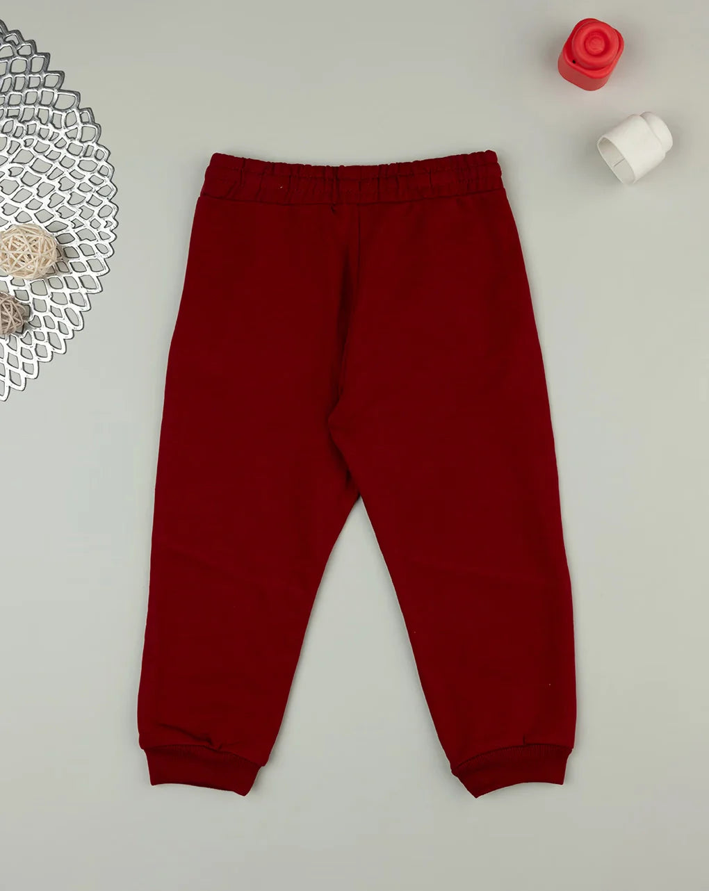 Prenatal Burgundy color block trousers for boys Trouser