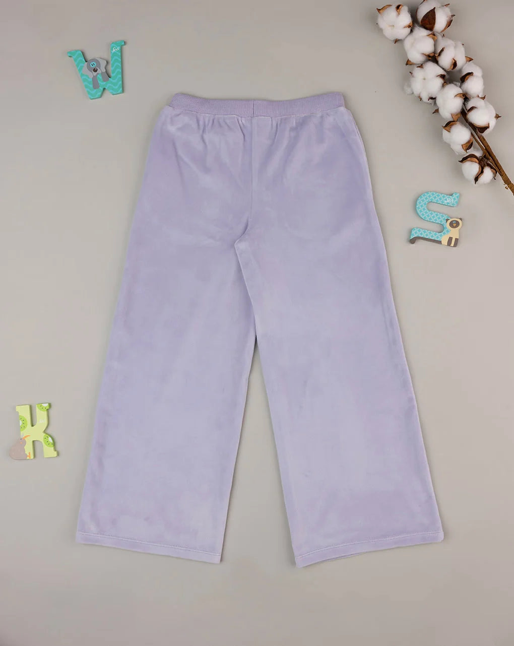 Prenatal Girls' chenille palazzo pants Trouser