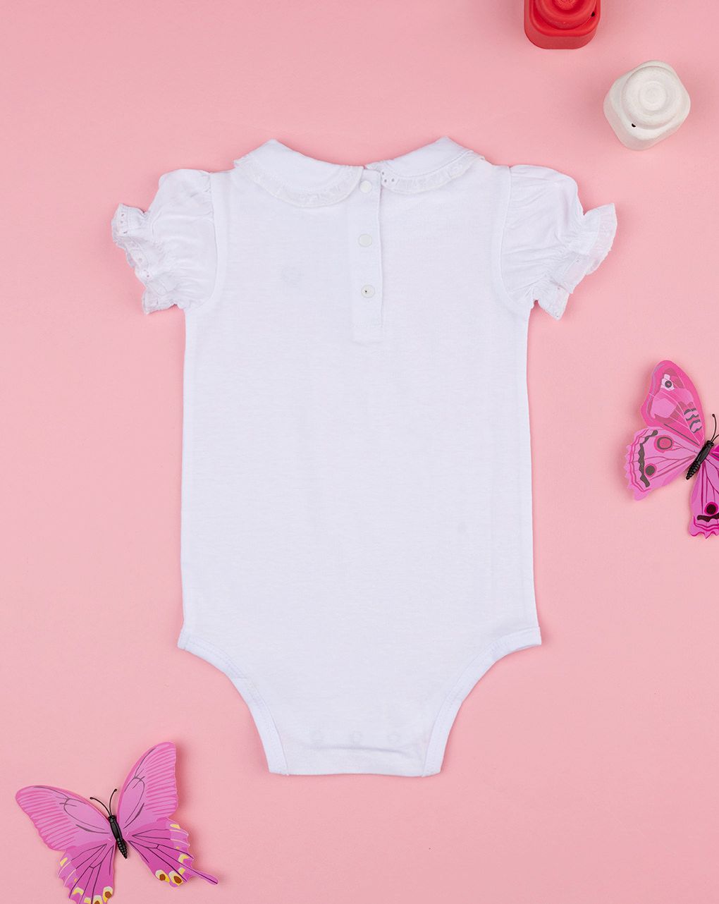Prenatal Girl White Broderie Anglaise Bodysuit