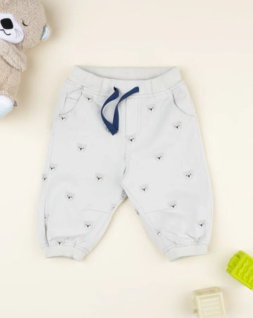 Prenatal Beige baby trousers with allover teddy bears Trousers & Short, clothing, AW25 P2