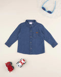 Prenatal Blue denim shirt for kids Tops & Shirt, clothing, AW25 P2