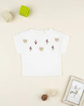 Prenatal White embroidered vest for girls Tops & Shirts, clothing, AW25 P2