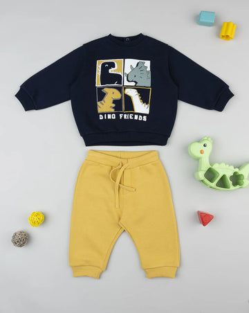 Prenatal Blue/yellow dino joggers for kids Outerwear, clothing, AW25 P2